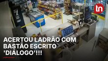 Funcionário impede roubo a comércio batendo no ladrão com pedaço de pau em SC