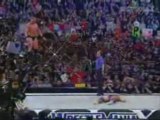 Brock Lesnar's Wrestlemania XIX shooting star press.
