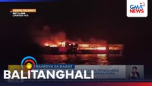 PCG - M/V June Aster na may sakay na 117 pasahero at 17 tripulante, nasunog; 5 patay, 42 nailigtas, at 87 ang hinahanap | Balitanghali