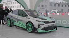 The all-new Skoda Enyaq RS Race - Track testing