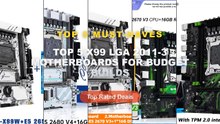 Cheap & Best Top 5 X99 LGA 2011-3 Motherboards For Budget Builds Unboxing & Review - MACHINIST X99 PR9 X99 Motherboard S...