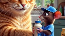 Mouse_drinks_shake_and_flexes