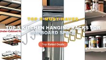 Top 5 Best Top 5 Kitchen Hanging Racks For Cupboard Space (Must Have!) - Under Shelf Basket Extendable Space Saving Clos...