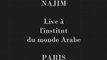 * NAJIM en LIVE à l' Institut du monde Arabe PARIS