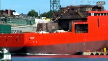 LA BOTADURA DEL BARCO MÁS GRANDE COSTRUIDO EN ASTILLEROS GONDAN DE FIGUERAS