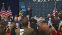 Trump delivers emotional speech