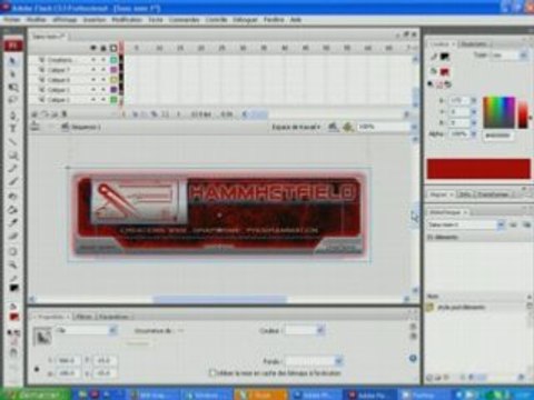 Importer un fichier psd dans Flash CS3