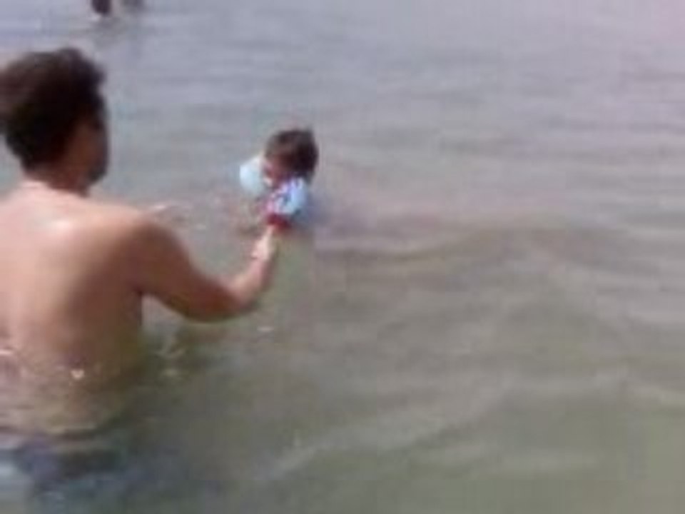 Tim nage plage Palavas rive droite