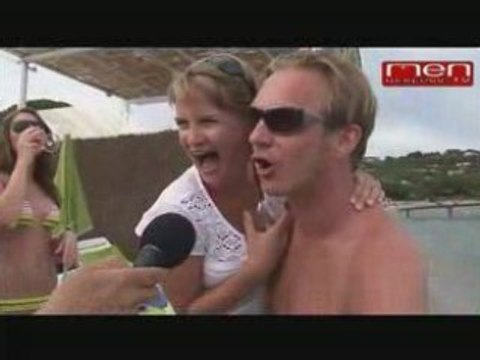 interview 1 des belges à la plage Matuvu st tropez 2008