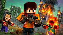 ¡Volví mi base invencible en el apocalipsis de zombis rápidos de Minecraft!