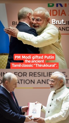 PM Modi gifts Putin a Russian translation of Tamil classic "Thirukkural"