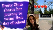 Preity Zinta shares glimpses of her journey across the globe for twins Jai and Gia’s special day