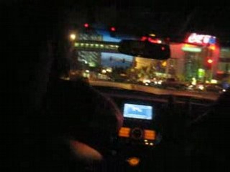 Delire en voiture sur le strip