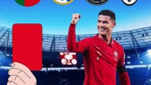 Cristiano Ronaldo Career Cards: Portugal vs Real Madrid vs Al Nassr vs Juventus 🟥🟨 #shorts #cr7