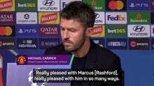 Carrick 'really pleased' with Rashford's performances