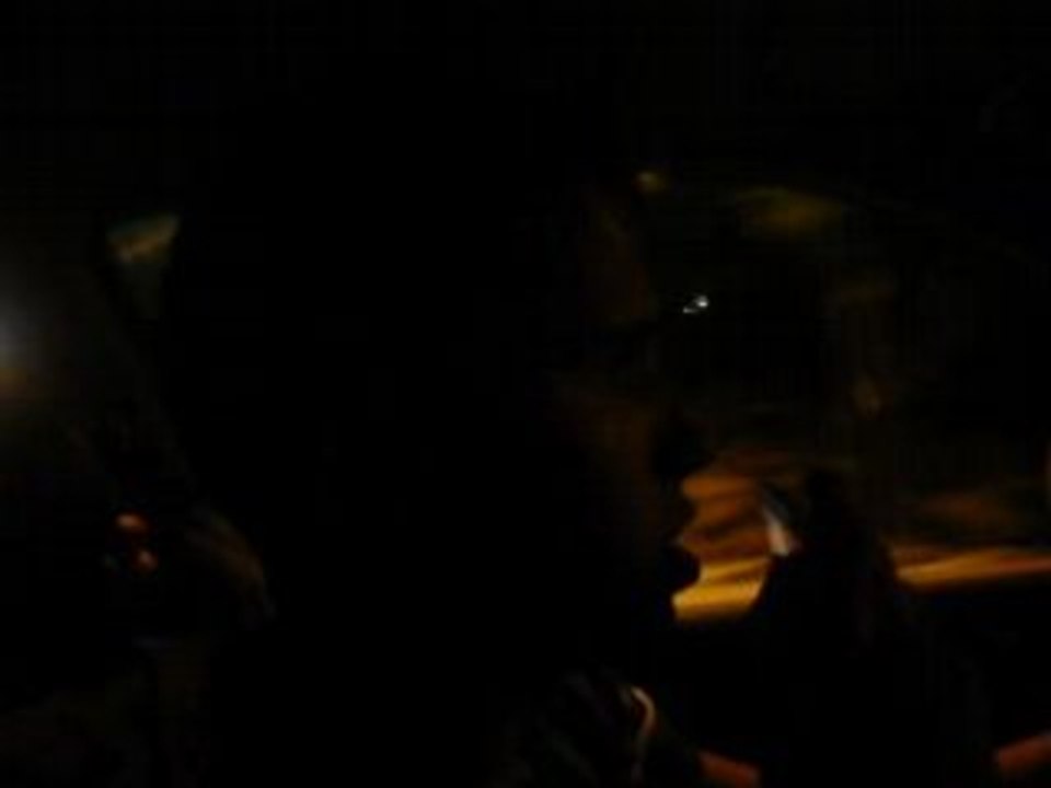 en la coche