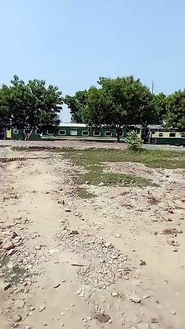 Green line train cross  harppa railway station