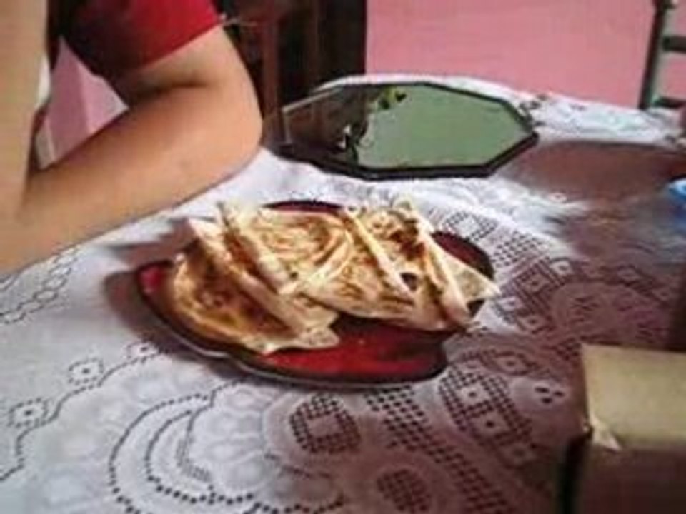 Desayunando