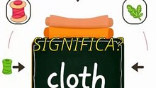 10000 palabras en inglés - La palabra que es “ropa” y “tela”