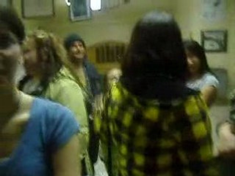 we waited to have an autograph of Marie-Mai(a famous singer)