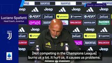 UCL absence 'hurts us' - Spalletti