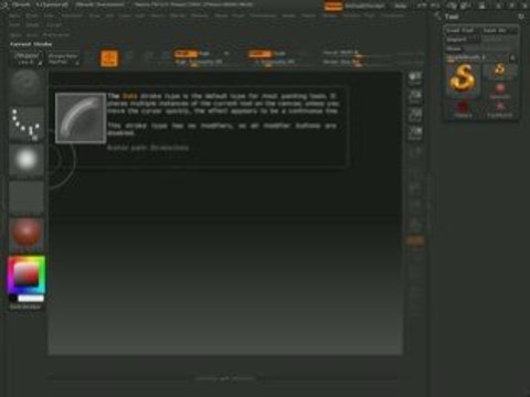 ZBrush3: calibrage+découverte & customization interface