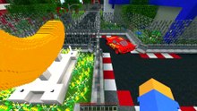 CARRERA ÉPICA RAYO MCQUEEN VS PAW PATROL EN MINECRAFT 😱