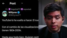 Willyrex EXPONE la mentira más grande de YouTube 💀 Nos están ROBANDO vistas ❌