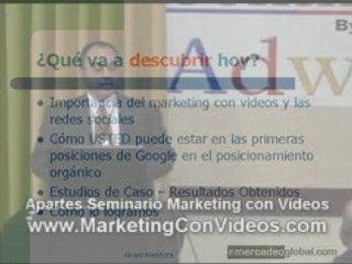 Marketing Medios Sociales - Marketing con Videos