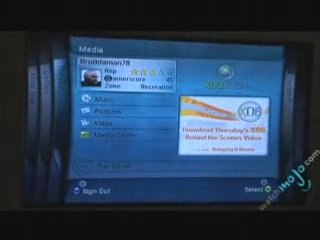Review of Xbox 360 - Dashboard Menu