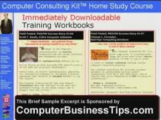 Computer Consulting Kit Home Study Course Module ...