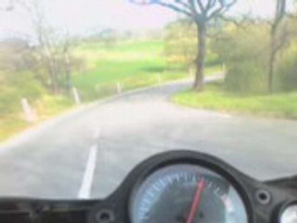 tracé course de cote CALMONT ( en descente) chute