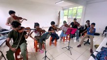 Ejercicio staccato, control y distribución de arco