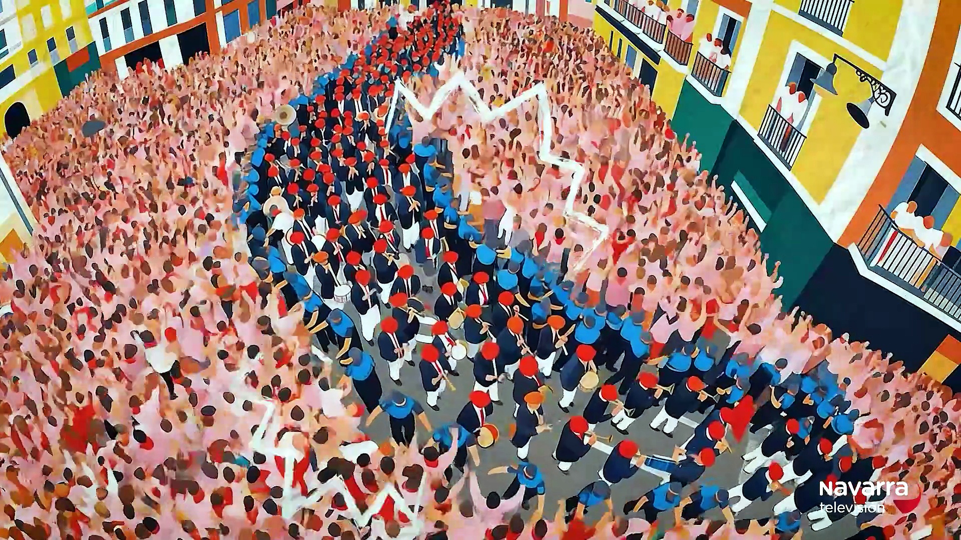 Cohete y ambiente Fiestas de Sangüesa 11/09/2026