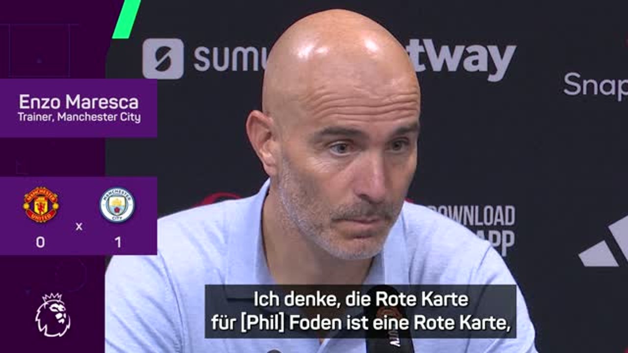 Maresca: "auch eine rote karte für fernandes"
