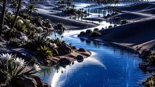 Moonlit Oasis | A Surreal Dream Nature Fantasy World