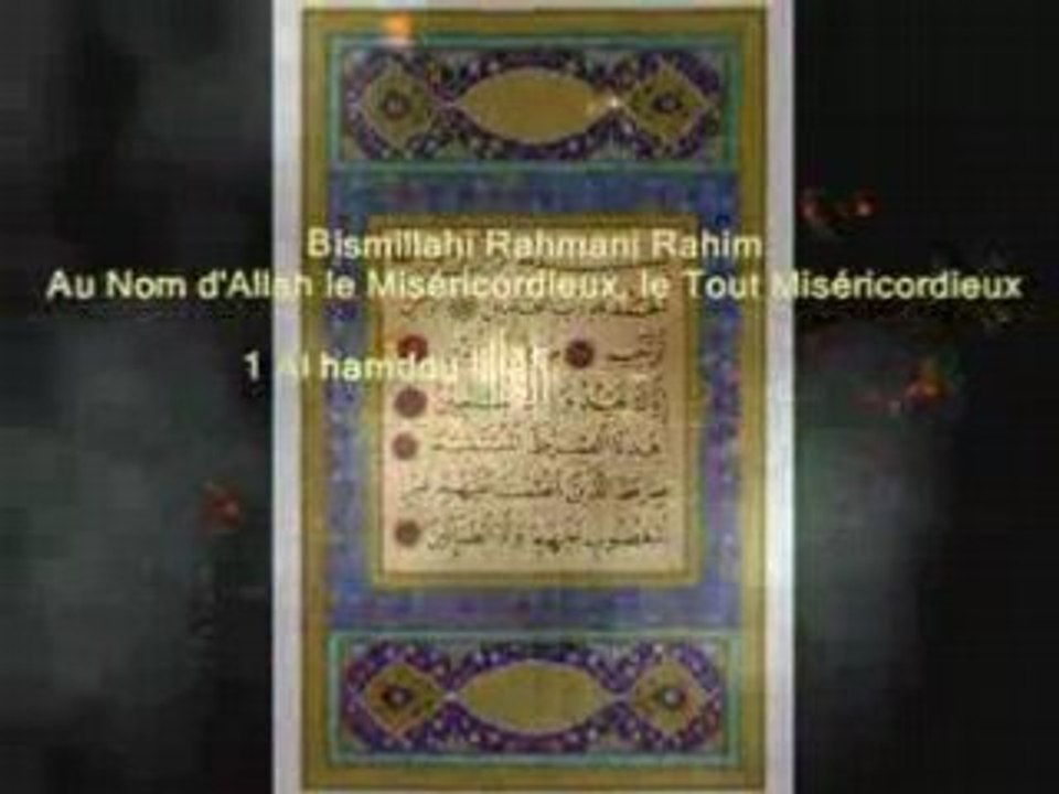 Sourate 1 AL-FATIHA (PROLOGUE ou OUVERTURE)