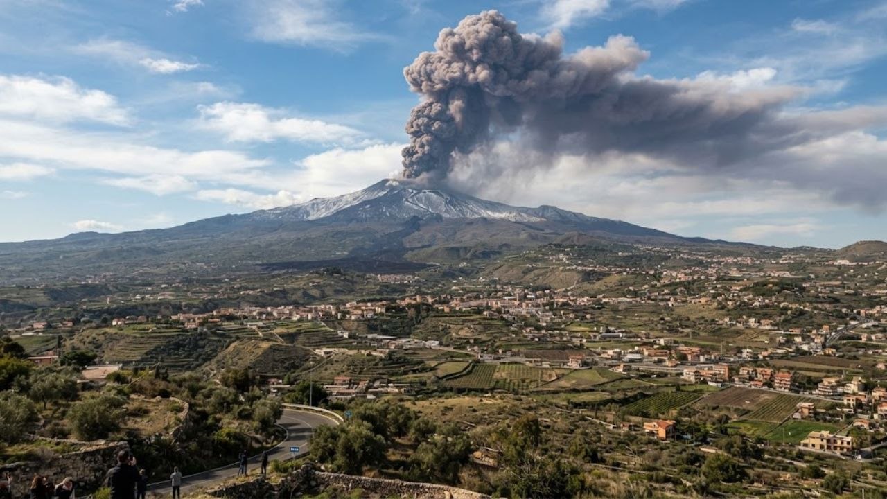 Eruption of Mount Etna Leads to Catania Airport Flight Cancellations