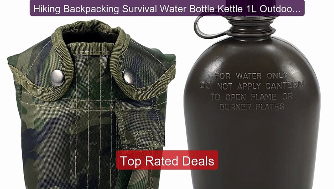 Hiking Backpacking Survival Water Bottle Kettle 1L Outdoor Military... -- Top Rated 2026 | Buy Now!