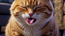 Mouse_startles_cat_for_food