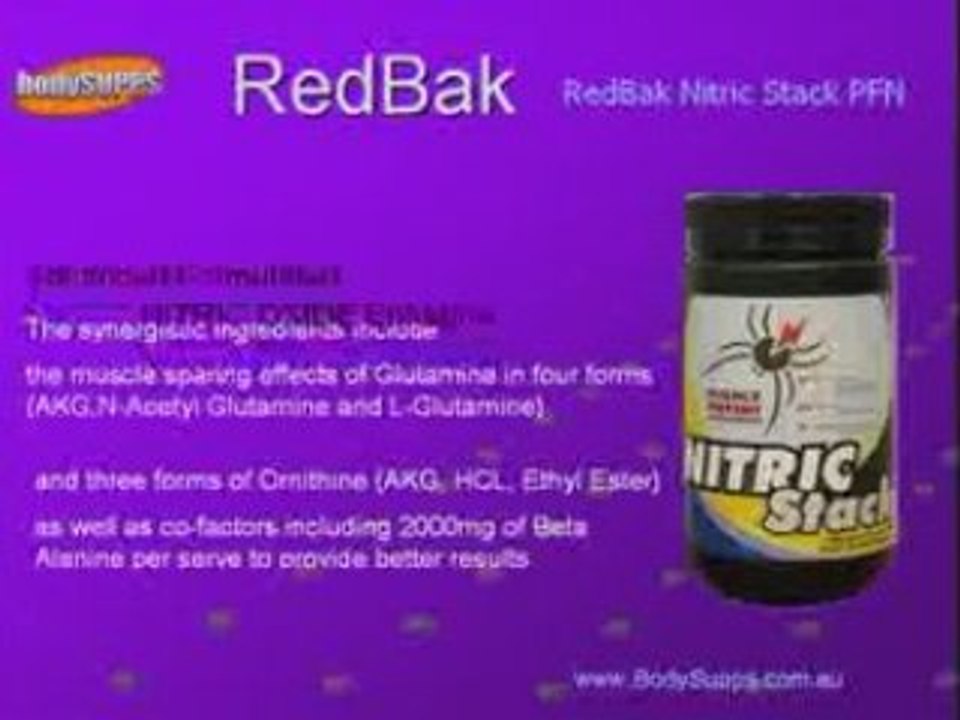 BodySupps - Awesome pumps with RedBak Nitric Stack