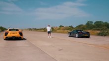 Best-Sounding Drag Race EVER  Porsche Carrera GT v Lexus LFA