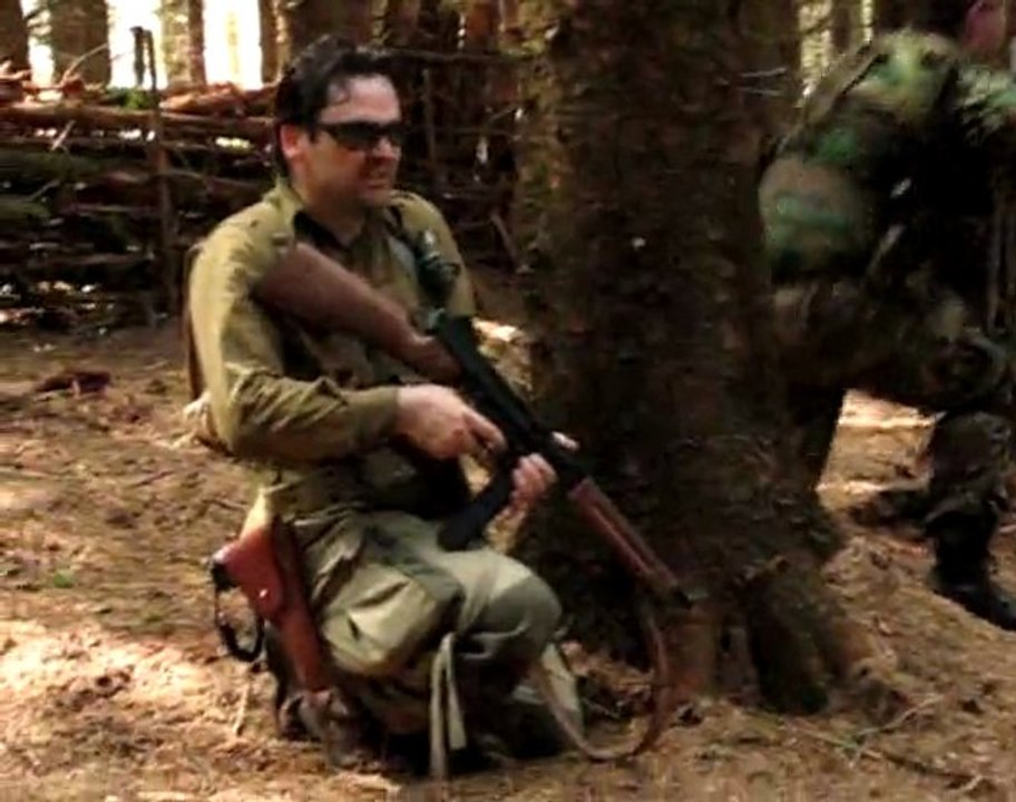 AIRSOFT GAMES WITH A BREN GUN & GARAND IN ACTION SCOTLAND