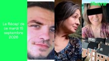 Le Récap' de ce mardi 15 septembre 2026