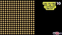 #TestYourEyes 😏 Can You Find The 3 Different Emojis? 🔍