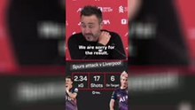 De Zerbi says Spurs have been UNLUCKY this season