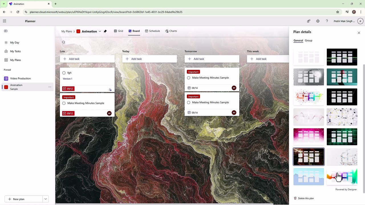 Microsoft Planner - Lesson 22 - Choosing Project Background - video ...