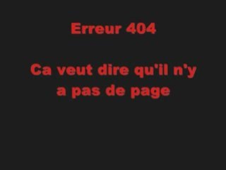 Erreur 404