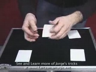 White Cards Magic Trick by Jorge Blass