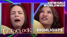 TiktoClock: Matet De Leon at Pinky Amador, kumasa sa face charades